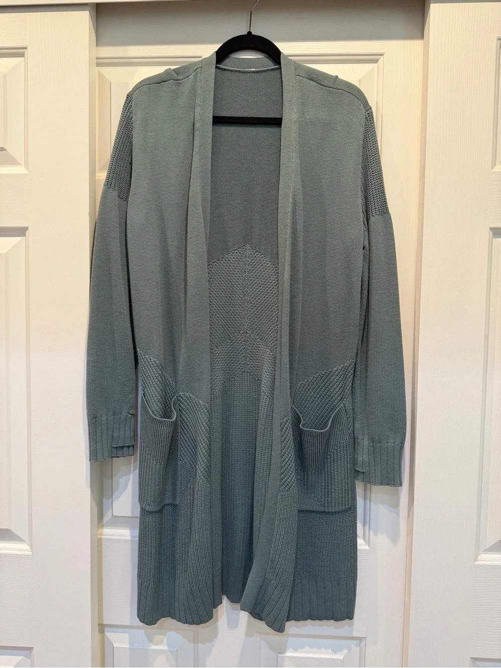 lululemon athletica Open-Front Long Cardigan - Sage